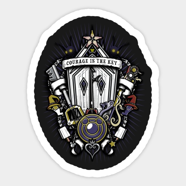 Kingdom Crest Sticker by Arinesart